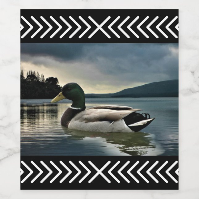 Rótulo De Garrafa De Cerveja Lago Mallard Duck (Rótulo Único)