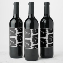 Rótulo De Garrafa De Cerveja Lago Swan