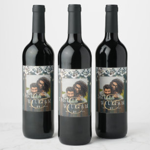 RÓTULO DE GARRAFA DE CERVEJA LÂMPADAS RUSTICAS DE MADEIRA DÃO-PRESENTE FAVOR A 