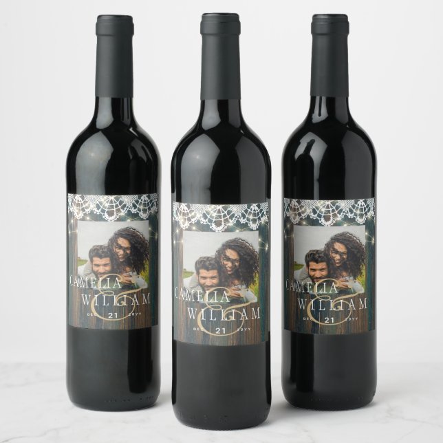 RÓTULO DE GARRAFA DE CERVEJA LÂMPADAS RUSTICAS DE MADEIRA DÃO-PRESENTE FAVOR A  (Garrafas)