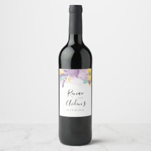 Rótulo De Garrafa De Cerveja Lavanda fresca