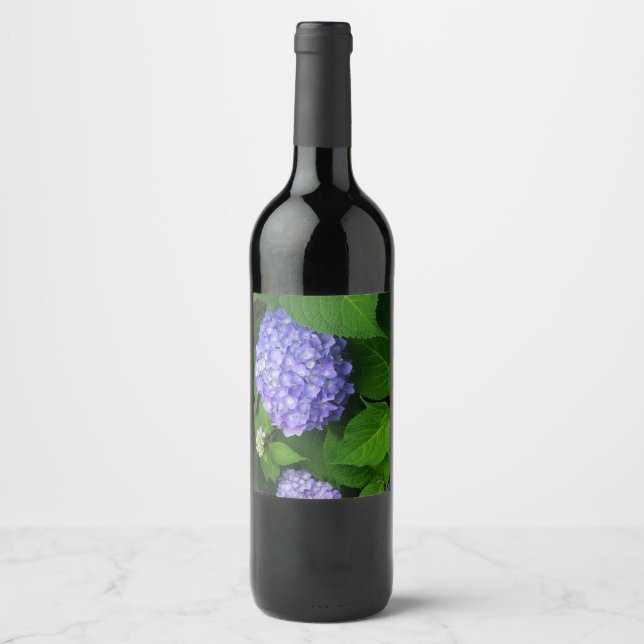 Rótulo De Garrafa De Cerveja Lavender Hydrangea (Frente)