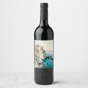 Rótulo De Garrafa De Cerveja ldp Cinque Terre - Manarola