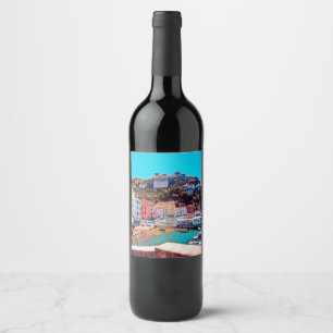 Rótulo De Garrafa De Cerveja ldp SORRENTO - panorama - praia -