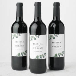 Rótulo De Garrafa De Cerveja Leafy Green Elegance Wedding