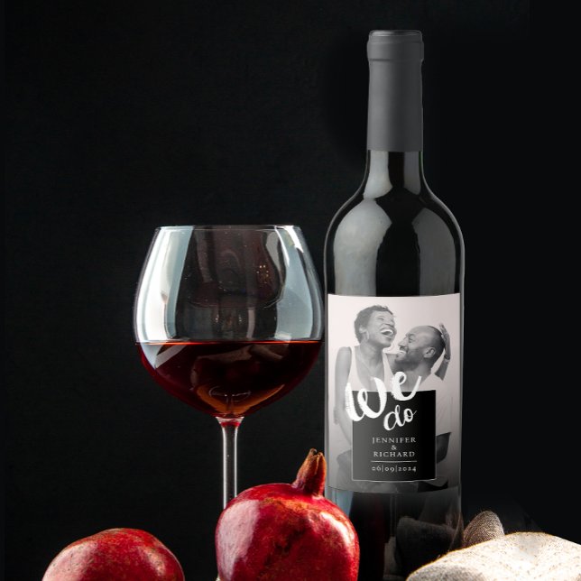 Rótulo De Garrafa De Cerveja Legal Fazemos Foto de Casamento de Script Moderno  (Criador carregado)