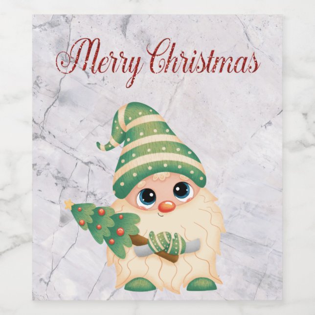 Rótulo De Garrafa De Cerveja Legal, Trendy. Belo Natal (Rótulo Único)