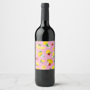 Rótulo De Garrafa De Cerveja Lemon e Morango 1