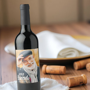 Rótulo De Garrafa De Cerveja Lenda de Golfe Desde Nascimento, Engraçado Modern