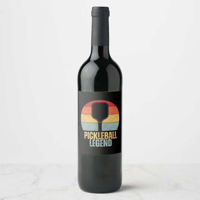 Rótulo De Garrafa De Cerveja Lenda Engraçada de Pickleball (Frente)