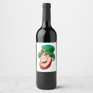 Rótulo De Garrafa De Cerveja Leprechaun wine (vinho ou vinho espumante)