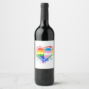 Rótulo De Garrafa De Cerveja LGBT Pulsação EKG Camisa Gay Lésbica Transgênero L