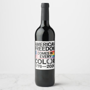 Rótulo De Garrafa De Cerveja Liberdade Americana Vem em Todas as Cores LGBTQ