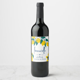 Rótulo De Garrafa De Cerveja Licor de limão feito à mão Limoncello