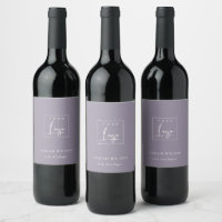Lilás Simples Personalizado Logotipo de Negócios d