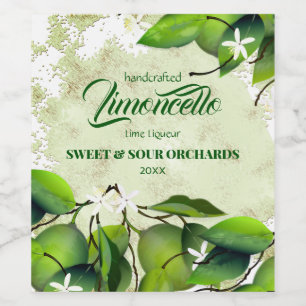 Rótulo De Garrafa De Cerveja Limão Citrus Fruta Lemoncello