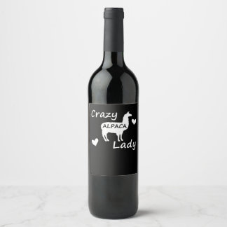 Rótulo De Garrafa De Cerveja Llama Gift | Senhora Louca do Alpaca