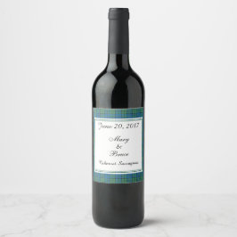 Rótulo De Garrafa De Cerveja Lockhart - Rótulo de Vinho de Casamento Escocês