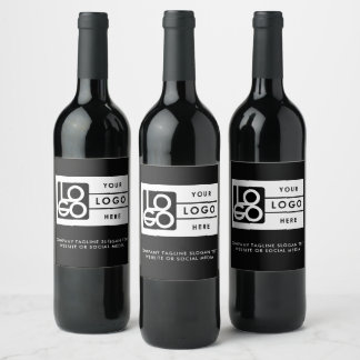 Rótulo De Garrafa De Cerveja Logotipo Empresarial Corporativo Empresa Minimalis