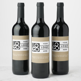 Rótulo De Garrafa De Cerveja Logotipo Empresarial Corporativo Empresa Minimalis