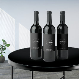 Rótulo De Garrafa De Cerveja Logotipo & Texto Personalizado Simples e Minimalis