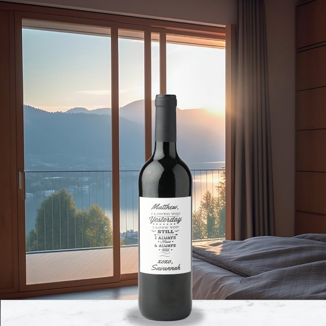 Rótulo De Garrafa De Cerveja Love Poem (Criador carregado)