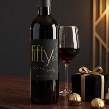 Luxuoso Preto Dourado Cinquenta e Fabuloso Anivers