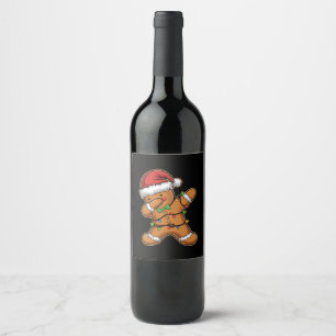 Rótulo De Garrafa De Cerveja Luz de Natal da Árvore de Biscoito de Gengibre Dan