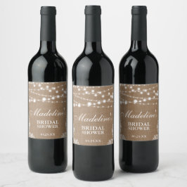 Rótulo De Garrafa De Cerveja Luzes de corda de rendas de Chá de panela russo