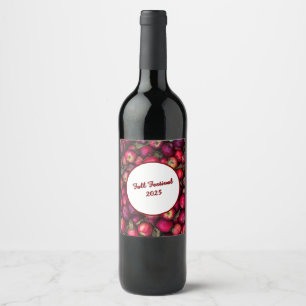 Rótulo De Garrafa De Cerveja Maçã Vermelha Personalizável