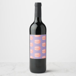 Rótulo De Garrafa De Cerveja Macarons rosa