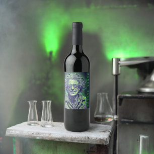 Rótulo De Garrafa De Cerveja Mad Scientist