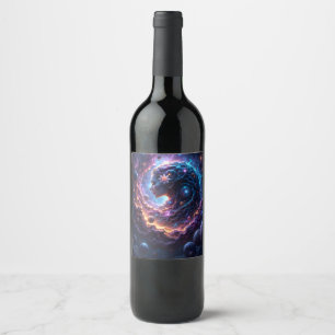 Rótulo De Garrafa De Cerveja Mãe do Universo – Aquela Que Sonha as Estrelas.