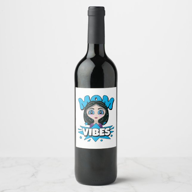 Rótulo De Garrafa De Cerveja Mãe Vibes (Frente)