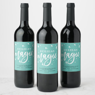 Rótulo De Garrafa De Cerveja Magia Feriada Engraçada | Presente do cliente vizi