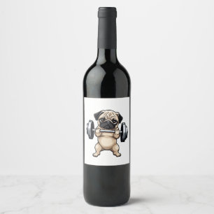 Rótulo De Garrafa De Cerveja Malhação Pug