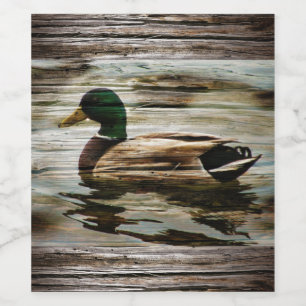 Rótulo De Garrafa De Cerveja Mallard Duck