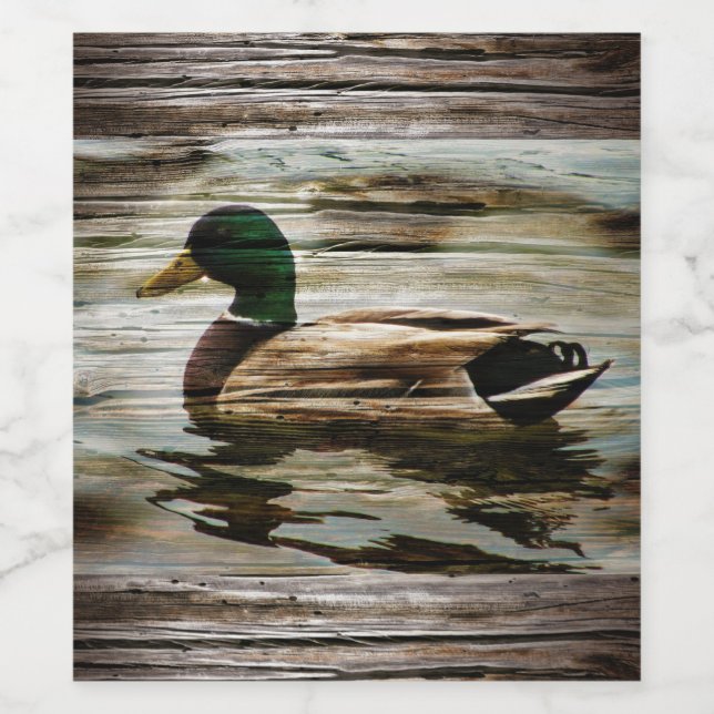 Rótulo De Garrafa De Cerveja Mallard Duck (Rótulo Único)