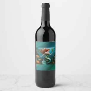 Rótulo De Garrafa De Cerveja "Marielle" - Linda Sereia Dançante