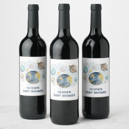 Rótulo De Garrafa De Cerveja Marinho Azul Dourado Favoritos do Chá de fraldas d