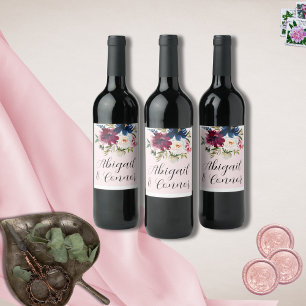 Rótulo De Garrafa De Cerveja Marinho Brilhante Cor-de-Rosa Encantado