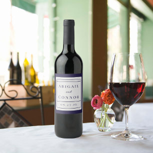 Rótulo De Garrafa De Cerveja Marinho e Cinza das Linhas Modernas Inteligentes