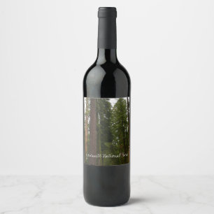 Rótulo De Garrafa De Cerveja Mariposa Grove no Parque Nacional de Yosemite