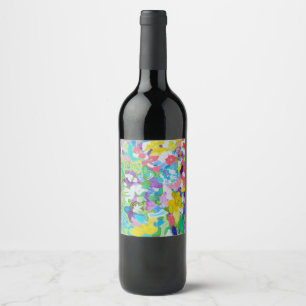 Rótulo De Garrafa De Cerveja Meadow Melody, por Lydia's Art-Sangria