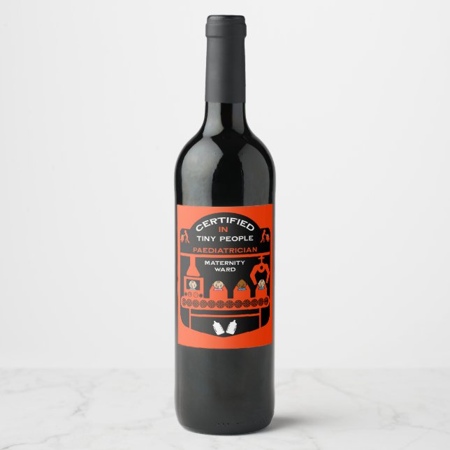 Rótulo De Garrafa De Cerveja Médico Médico Obrigado Presente (Frente)
