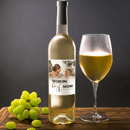 Rótulo De Garrafa De Cerveja Melhor Mãe do Mundo