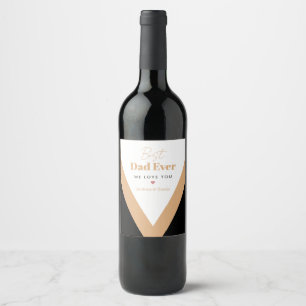 Rótulo De Garrafa De Cerveja Melhor pai de sempre