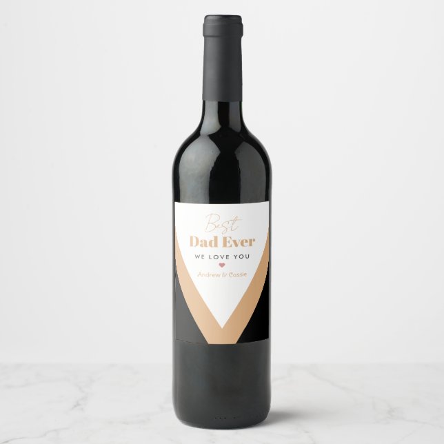 Rótulo De Garrafa De Cerveja Melhor pai de sempre (Frente)