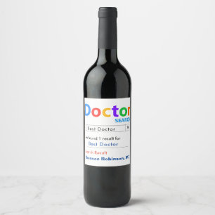 Rótulo De Garrafa De Cerveja Melhor Prêmio do Médico