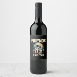 Rótulo De Garrafa De Cerveja Melhores Amigos Para Sempre